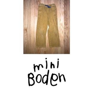 Mini Boden Tab Corduroy Pants